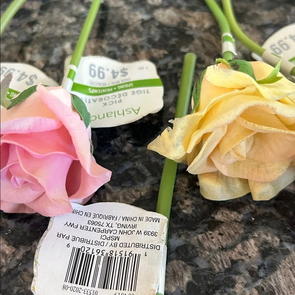 ASHLAND FAUX FLORAL PICKS LOT OF 7 NWT